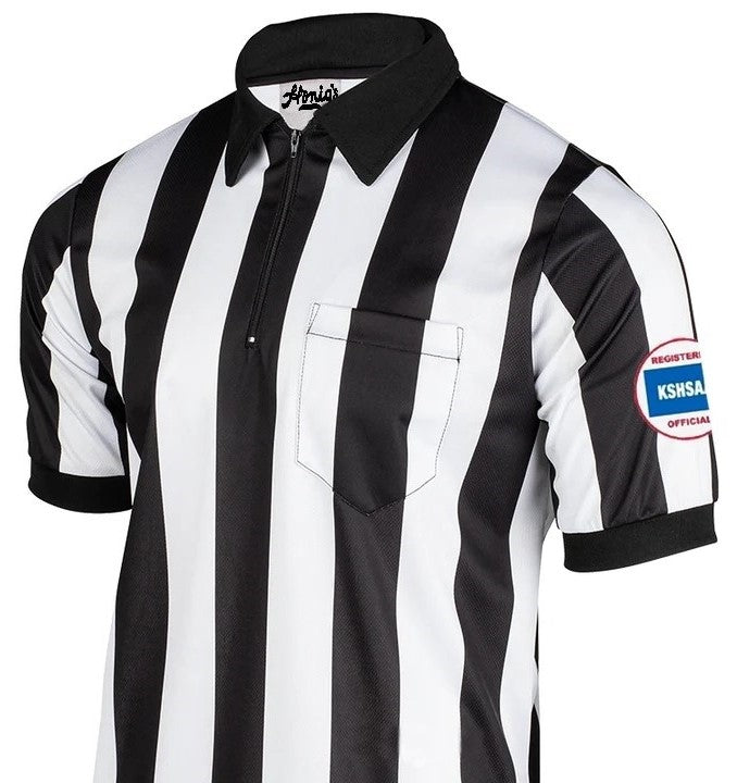 KSHSAA (Kansas) Honig's Sublimated 2 1/4" Striped Short Sleeve Football Shirt