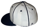 Honig's CFL White Hat With Black Piping 6 Seam