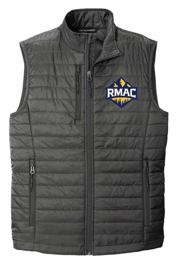 Rocky Mountain Athletic Conference Logo [RMAC] Packable Puffy Vest