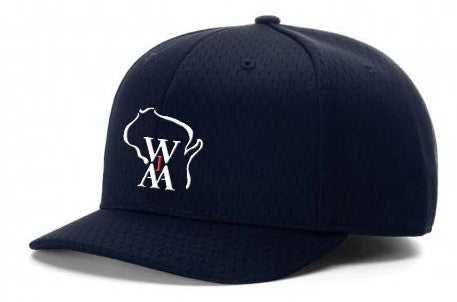Wisconsin Interscholastic Athletic Assoc [WIAA] Pro Mesh Umpire Fitted Hat (4-Stitch bill)