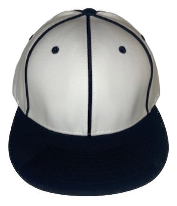 Honig's CFL White Hat With Black Piping 6 Seam