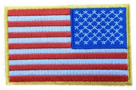 Right Sleeve American Flag - Unattached - Gold