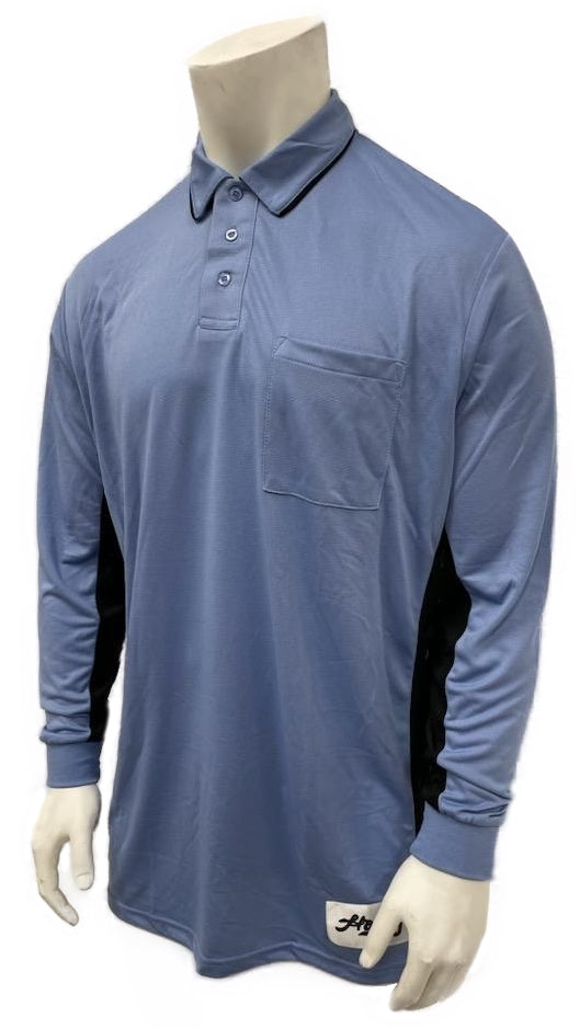 ShopHonigs Long Sleeve MLB Replica Side Panel Shirt - Black or Polo Blue Polo Blue / L