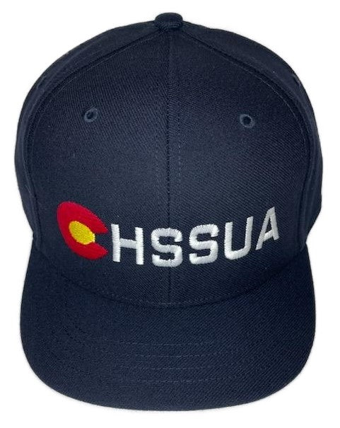 Colorado High School Softball Umpire Association [CHSSUA] Fitted 4-Stitch Hat - Navy