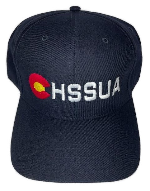 Colorado High School Softball Umpire Association [CHSSUA] Pulse R-Flex 8-Stitch Hat - Navy