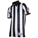 Honig's 2" Striped Ultra Tech Short Sleeve Jersey w/ Sublimated Flag On Left Sleeve