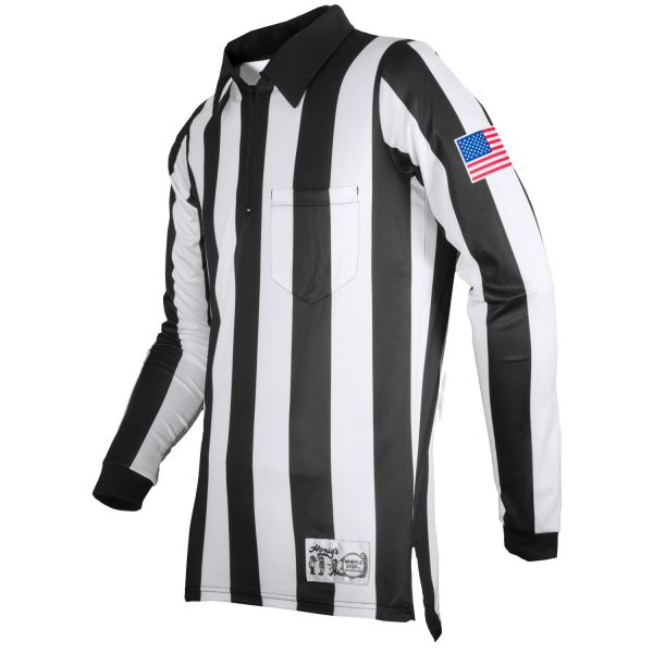 Honig's 2" Striped Ultra Tech Long Sleeve Jersey w/ Sublimated Flag On Left Sleeve