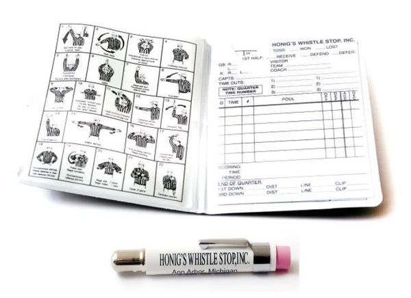 Honig's Football Information Pack w/ Plastic Card and Bullet Pencil
