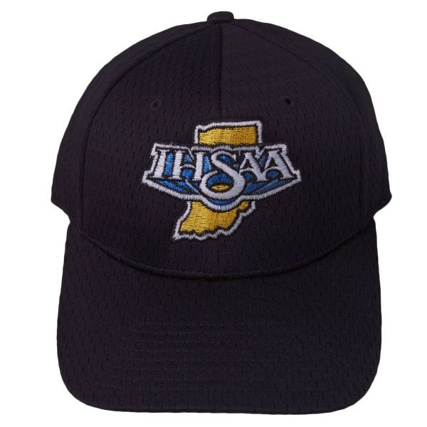 IHSAA (Indiana) Richardson 455 Navy 8 stitch Pro-Mesh hat.