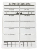 Honig's Lacrosse Rewritable Plastic Information Scorecard