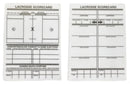 Honig's Lacrosse Rewritable Plastic Information Scorecard