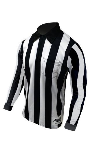 Honig's 2" Stripe Long Sleeve Shirt With Position/number Placket on Back.