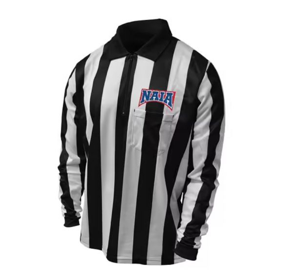 NAIA Official Lacrosse Long Sleeve Shirt With Number Placket