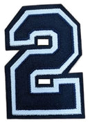 3"  Navy on White on Navy - 3 Color TT - Unapplied