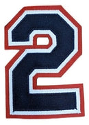 4"  Navy on White on Red - 3 Color TT - Unapplied