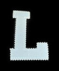 2" Shirt Sim Stitch Pocket Placket Letter - Unapplied