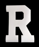 8" Position Letter Applied to Black Placard - Sold Unapplied to Shirt or Jacket