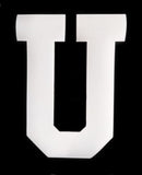 8" Position Letter Applied to Black Placard - Sold Unapplied to Shirt or Jacket