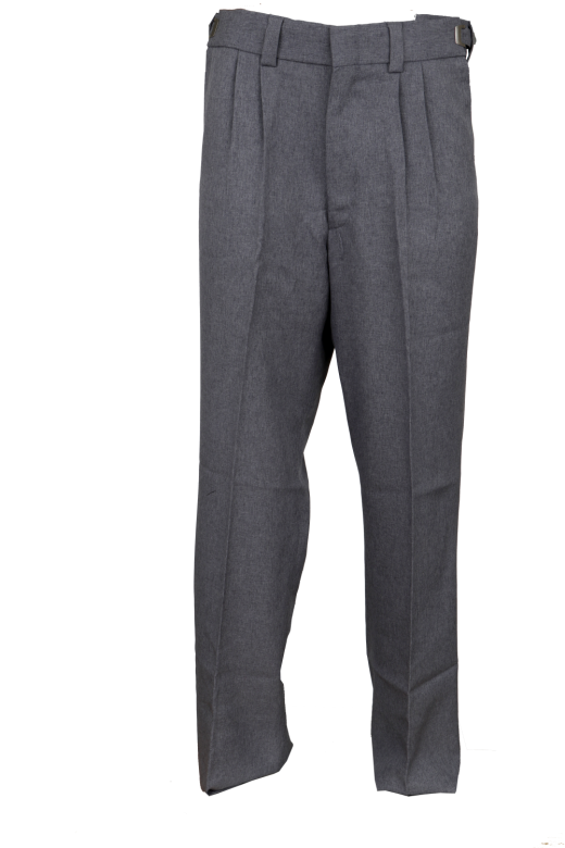 Honig's Heather Grey Pleated Combo Pant With Adjustizer Buckle Slider