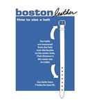 B28 - Boston Leather 1 3/4" Black Patent Leather Belt (Belt runs small)