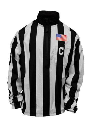 Honig's 2" Striped Collegiate Waterproof Pullover Jacket With Placket (NCAA)