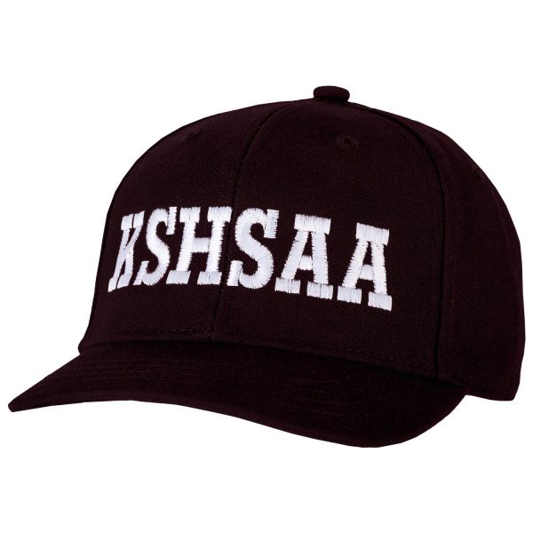 KSHSAA (Kansas) 6-Stitch Pulse R-Flex Baseball Hat - Black