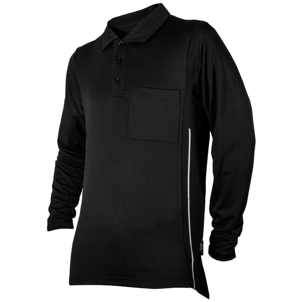 Honig's Long Sleeve Pro Style Umpire Shirt in Black