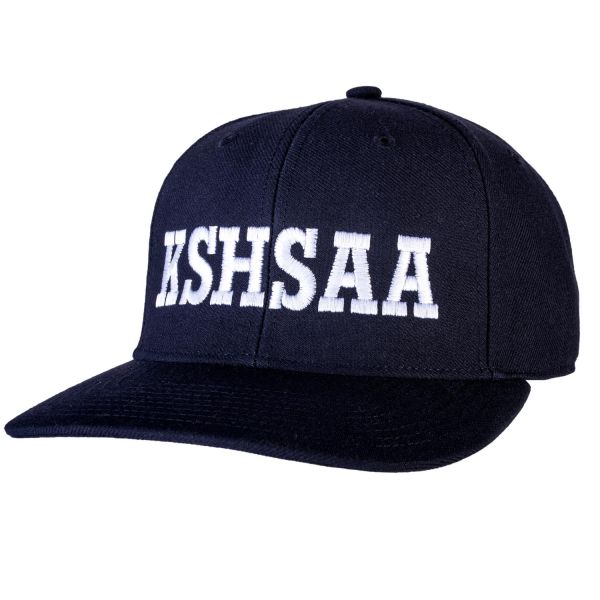 KSHSAA (Kansas) Richardson 540 Wool Blend 6 stitch hat. Navy and Black.